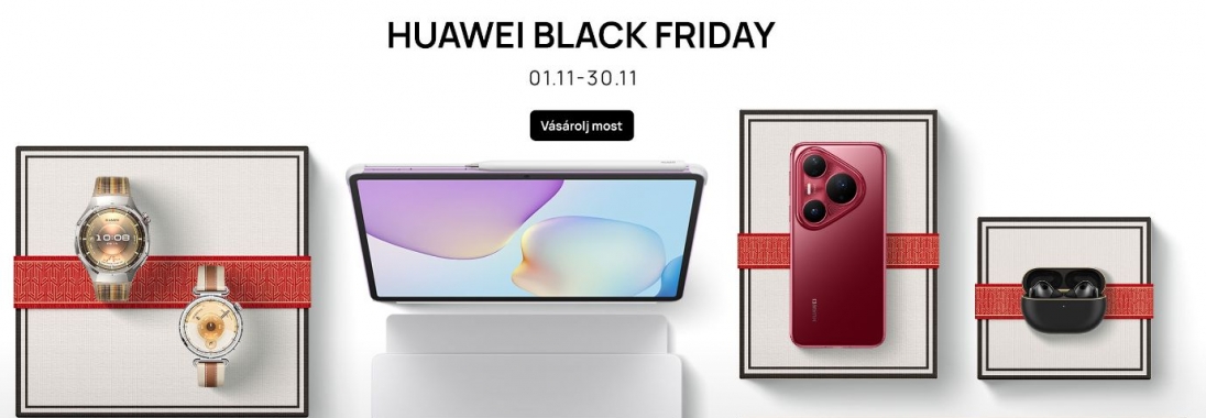 Brutális Huawei akció indult: csúcsmobilok, órák és fülhallgatók kaptak extra jó árat